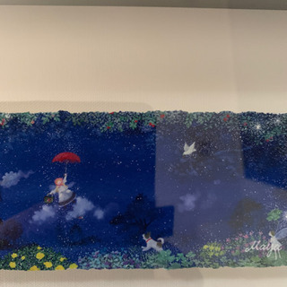 絵画　横山真弥　「空から来た女の子」の画像