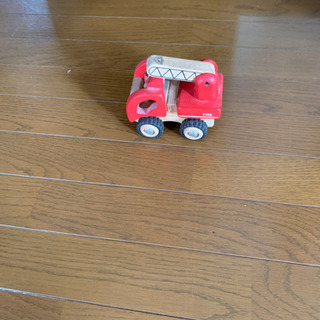 木製の消防自動車