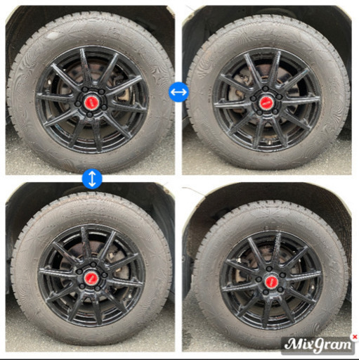 215/65R16 スタッドレスタイヤホイール 4本セット