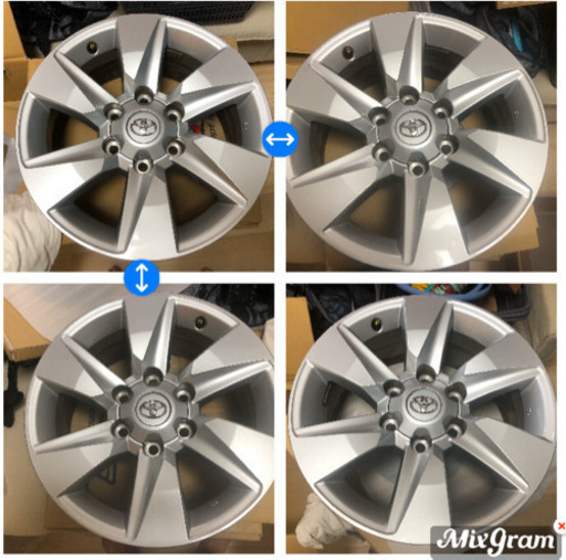 150後期　プラド純正ホイール　4本セット　ナット付