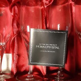 HOYAクリスタルシャンパングラスの画像