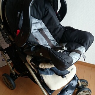 【中古珍品】≪4点セット≫　GRACO(グレコ)MOSAIC(モザイク)JUNIOR(ジュニア)　トラベルシステム・ベビーカーの画像