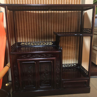 お値下げ　アンティーク飾り棚　中国 中国アンティーク 台湾製 飾り棚 箪笥