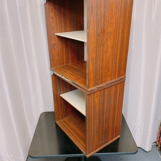 113 114　収納ボックス 2段 収納棚 整理棚 カラーボックス？ BOXの画像