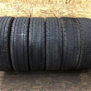 DUNLOP SP002 225/80R17.5 123/122L 17.5インチ トラックタイヤ スタッドレス 6本 2016年製 (TG345) クレジットカード QR決済可能