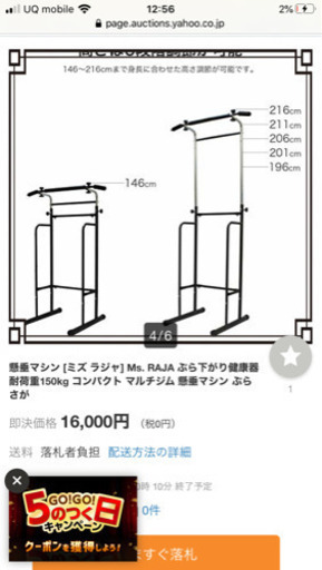 ぶら下がり健康器　RAJA 中古品