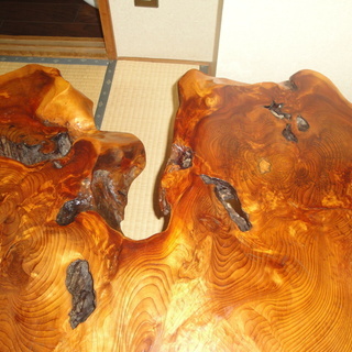 世界遺産 銘木 屋久杉 豪華無垢 一枚板 座卓 テーブル