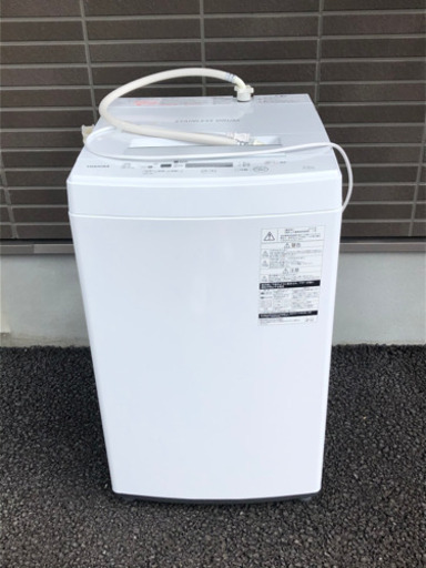 TOSHIBA 全自動洗濯機 4.5kg AW-45M7(W）2019年製　東芝