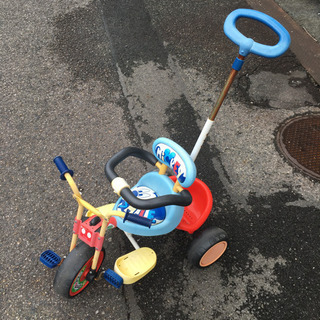 アイデス ミッキー ミニー ディズニー 三輪車 かじとりトライク