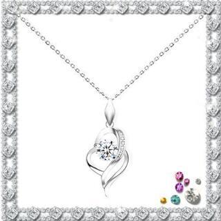 ジルコニアネックレス ケース付　新品未使用の画像