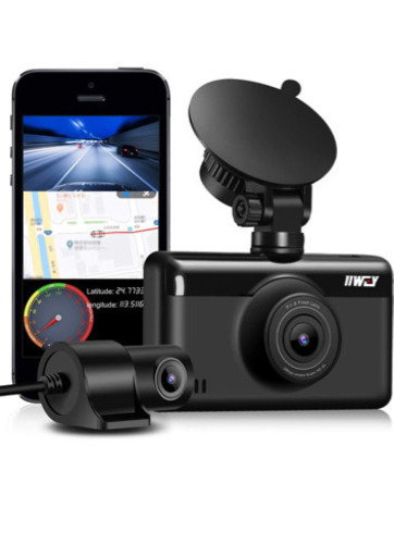 ドライブレコーダー GPS WiFi 前1440P+後1080P Full HD同時録画　新品未開封