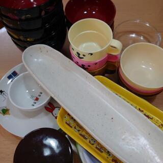 【あげます】ミッフィー皿、子供用食器、桂由美お椀