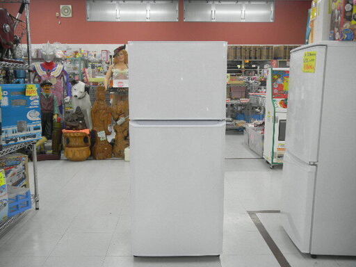 冷蔵庫 121L 2016年製 Haier JR-N121A ホワイト 100Lクラス 2ドア ハイアール  幅48×奥行54×112.5cm 苫小牧西店