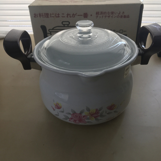 未使用　ホーロー鍋　17cm