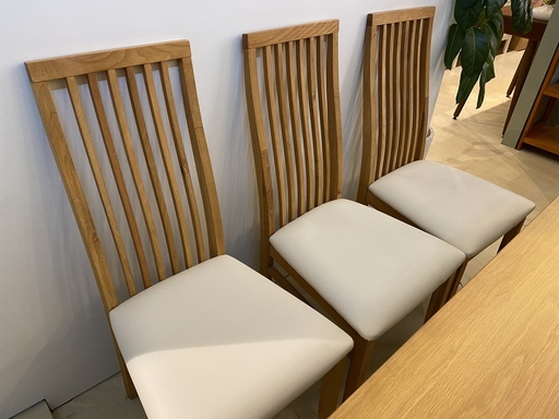 美品 ダイニングテーブルセット ティ・アイ・アイ テーブル ベンチ チェア 5点セット ナチュラル 中古品