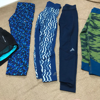 adidas、ナイキのレギンス4点セット