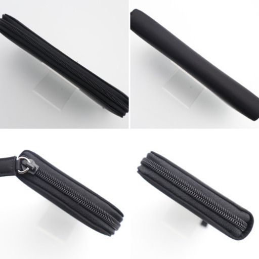 《PRADA/ナイロン プレート ラウンドファスナー長財布》Sランク 未使用品 ブラック