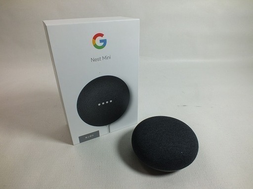 【苫小牧バナナ】Google/グーグル スマートスピーカー Google Nest Mini コンパクトサイズ ブラック 付属有り