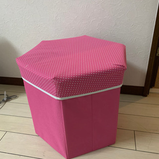 ピンク スツール 折りたたみ可能