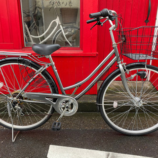 ☆激安☆変速ギア6段 オートライト 27インチ 軽整備済み 防犯登録