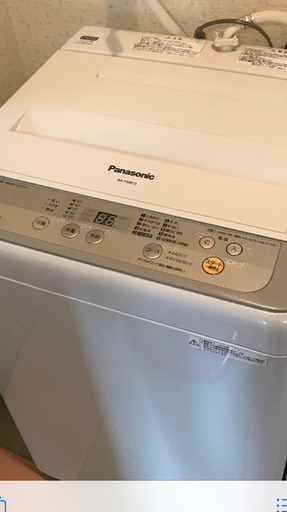 全自動電気洗濯機　Panasonic 2016年
