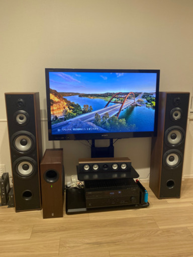 40インチ液晶テレビ 2.1ch スピーカー セット