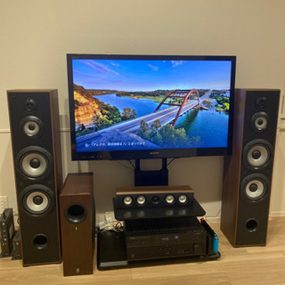 40インチ液晶テレビ 2.1ch スピーカー セット
