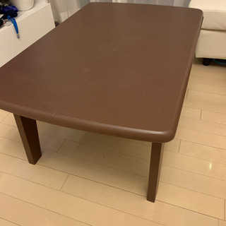 【ニトリ】ダークブラウンテーブルの画像