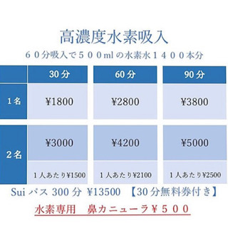 千葉県成田市【高濃度水素吸引】が出来ます✨