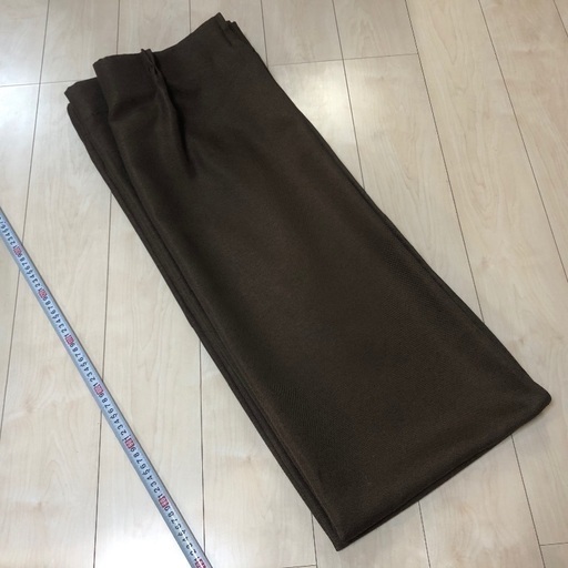 1級遮光カーテン 幅100cm×丈182cm 4枚組1セット（ブラウン）