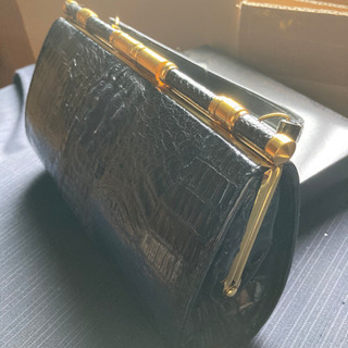 美品　ほぼ未使用　クロコダイル風バッグの画像