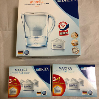 ★終了しました★【未使用】BRITA 浄水ポット&カートリッジ8個