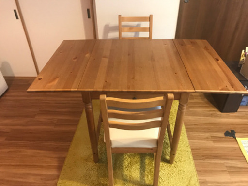 IKEA  折りたたみダイニングテーブルセット