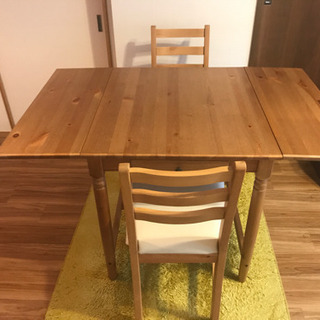 IKEA  折りたたみダイニングテーブルセット