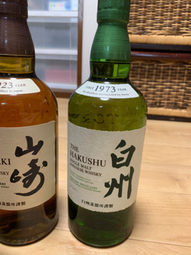 山崎6本、山崎12年3本、白州1本