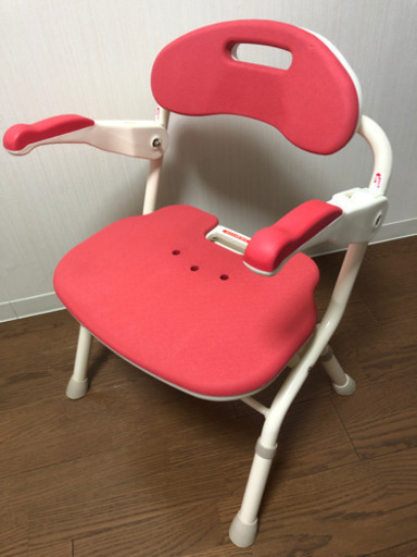 アロン化成 安寿 折りたたみシャワーベンチ FS レッド