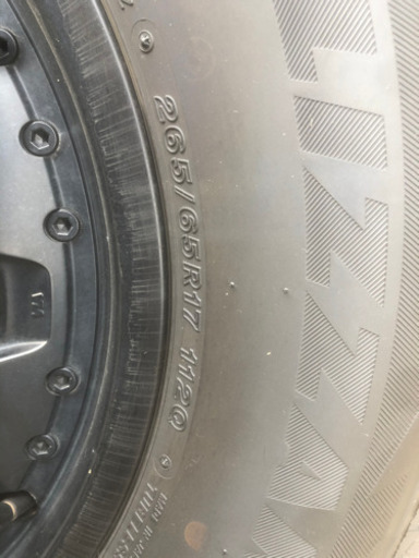 スタッドレスタイヤ　ブリジストン　265/65/R17