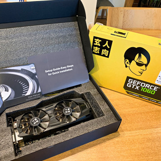 【中古・動作確認済】玄人志向 GF-GTX1060-6GB/OC/DF(GTX1060 6G GDR5)