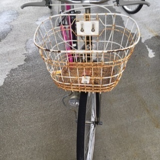 女の子用自転車の画像