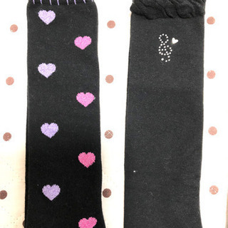 値下げ【新品】キッズ女の子靴下&裏起毛スパッツの画像