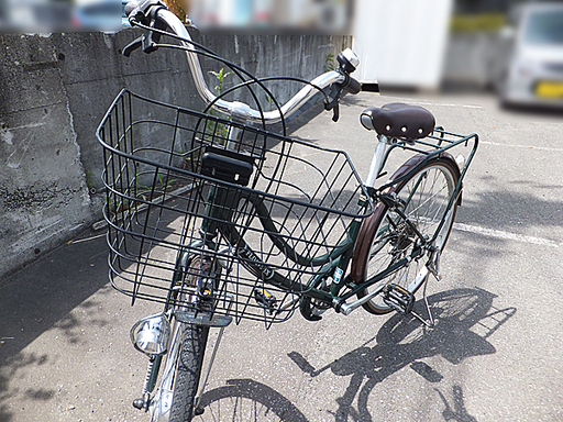 ☆marukin マルキン シティサイクル☆ 26インチ 切り替え カゴ 荷台付き お洒落