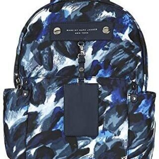 美品　マークバイマークジェイコブス Marc by Marc Jacobs Preppy Nylon バックパック 青 迷彩 カモフラージュ [並行輸入品