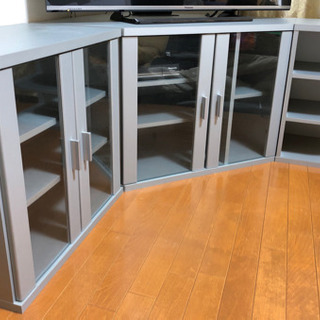 コーナーテレビ台 3点セットの画像