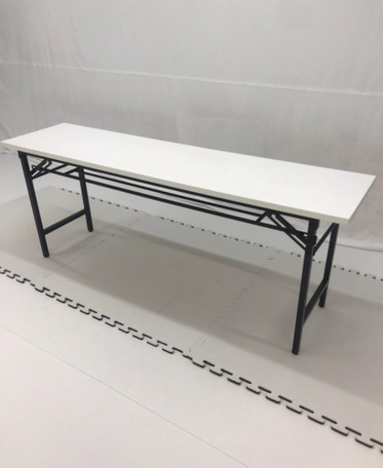 【中古】オフィス用　長机4セット　折りたたみ式