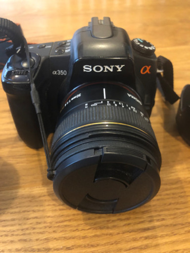 SONY α350本体、標準レンズ、SIGMA単焦点レンズ