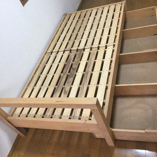 あげます🥰無印　シングル　ベッドフレームの画像