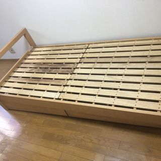 あげます🥰無印　シングル　ベッドフレームの画像