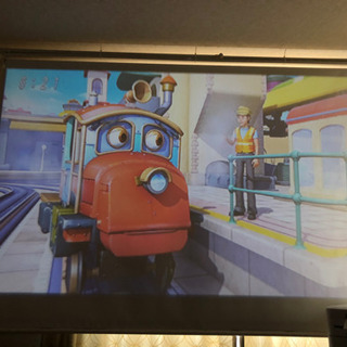 【終了】スクリーン付き！LEDプロジェクター＋ニトリ遮光ロールスクリーン＋HDMI5mセットの画像