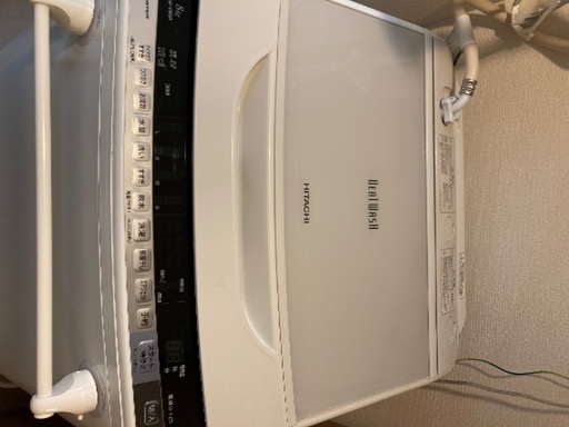 日立 全自動洗濯機 ビートウォッシュ 8kg ホワイト BW-V80A W