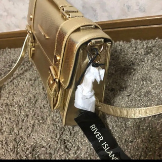 新品未使用品 RIVER ISLAND ショルダーバッグ 2way ゴールドの画像